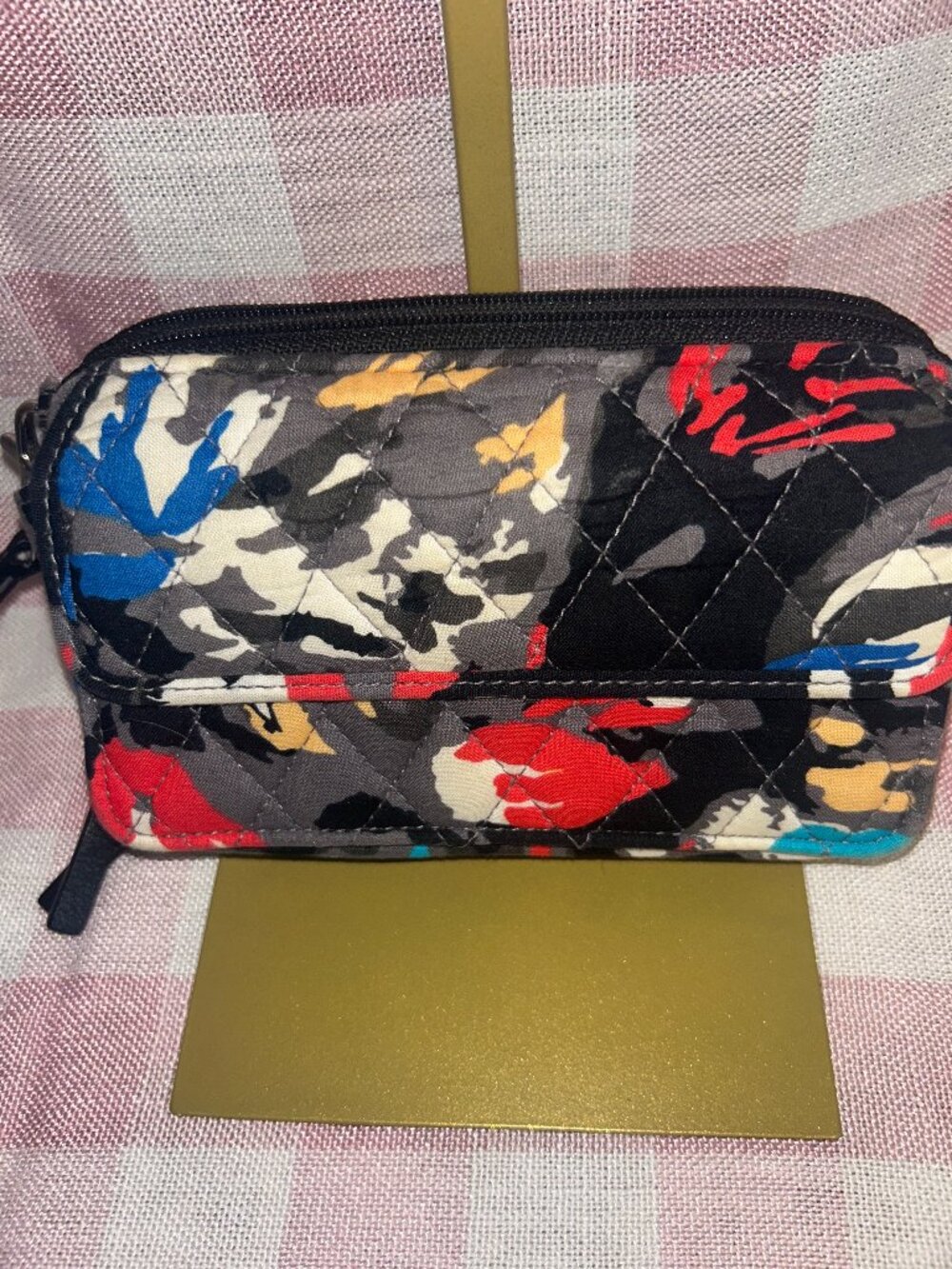 Vera Bradley Quilted Wristlet – Good Condition – Colorful Pattern
